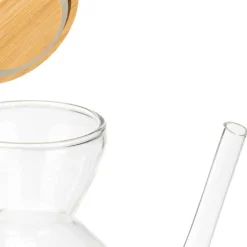 Aceitera Con Tapón De Bambú 600ml