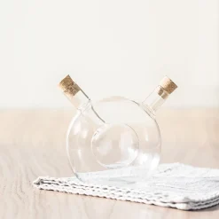 Aceitera+Vinagrera Boule Vidrio 42/6Cl