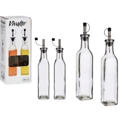 Aceitera+Vinagrera Tapa Inoxidable 30Cl