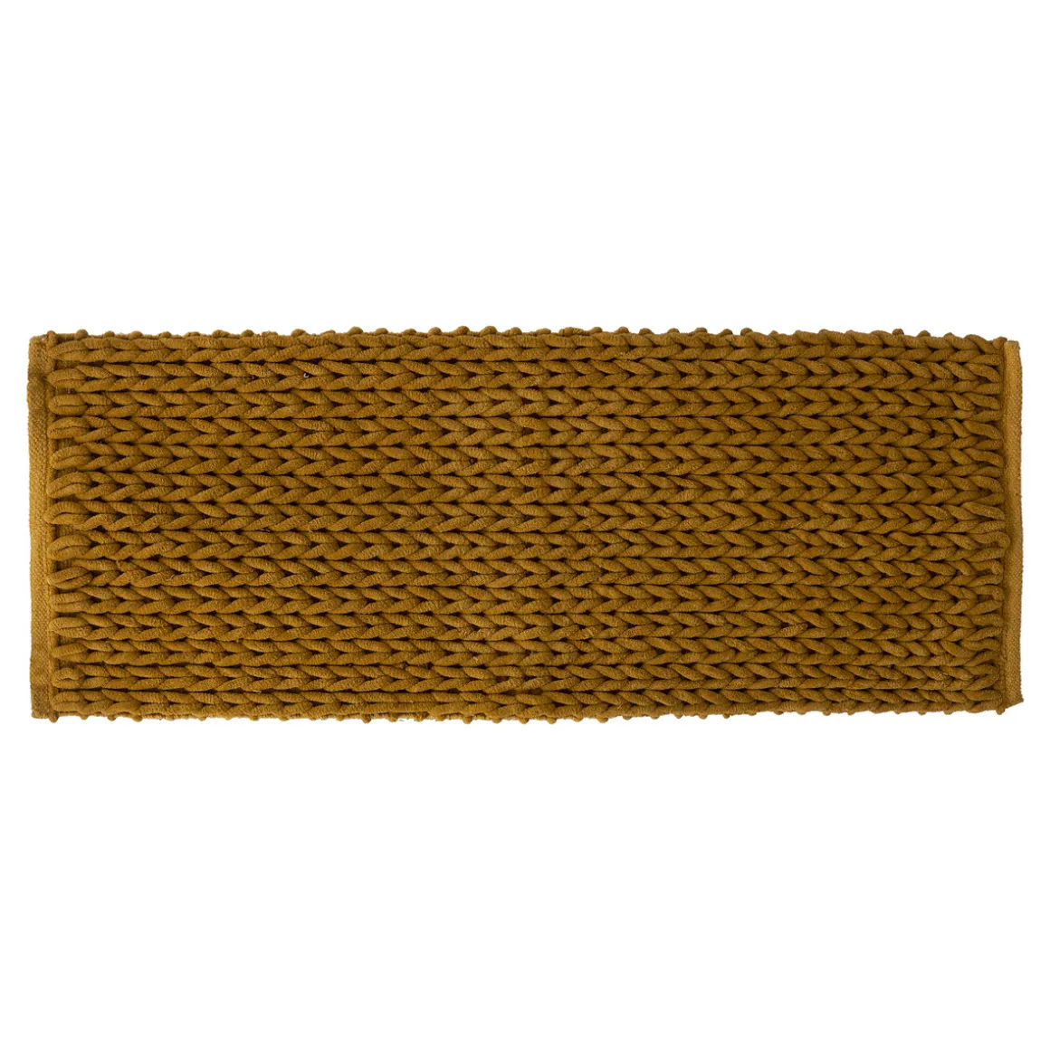 Alfombra Baño Gruesa Amarilla 50x120Cm