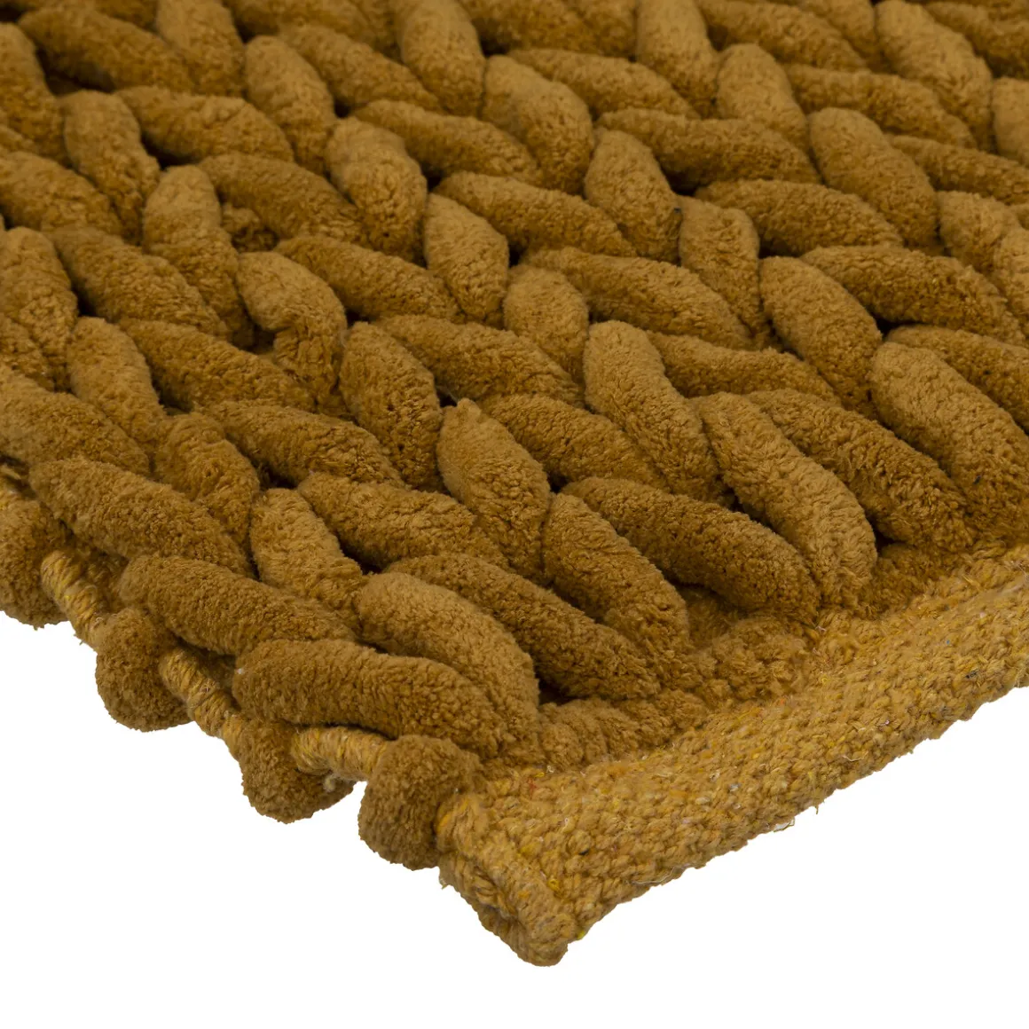 Alfombra Baño Gruesa Amarilla 50x120Cm