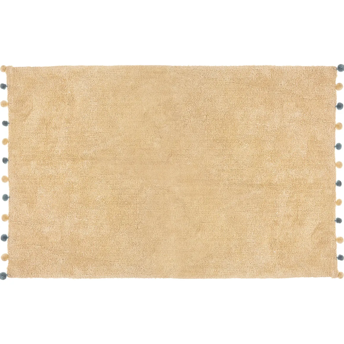Alfombra Beige Con Pompones 100x150M