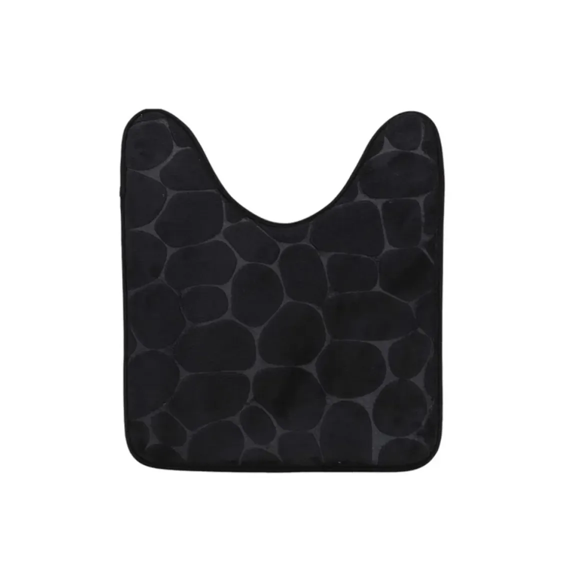 Alfombra de baño con contorno negro 45x50cm