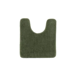 Alfombra de baño con contorno verde caqui 45x50cm