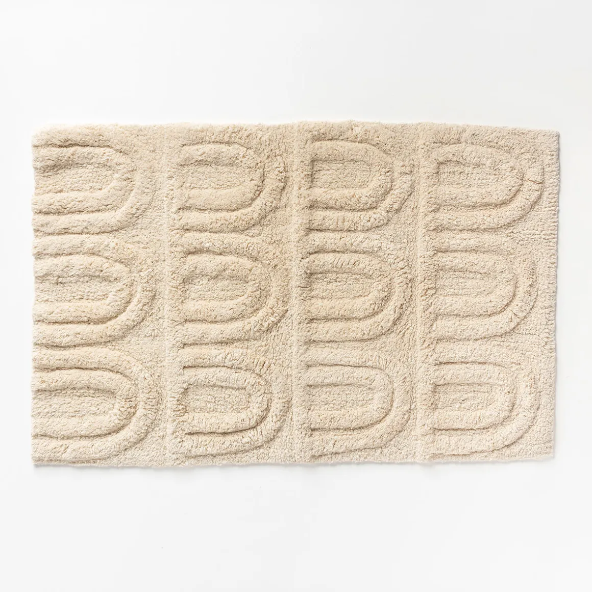 Alfombra de baño ELLA de algodón gris 50x80cm