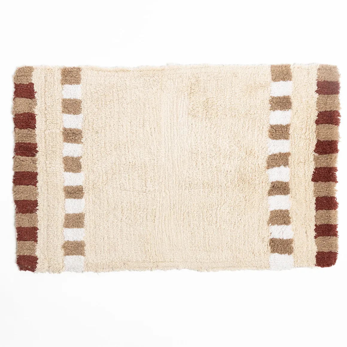 Alfombra de baño FLORENCE de algodón beige 50x80cm