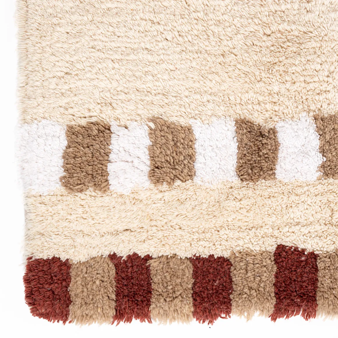 Alfombra de baño FLORENCE de algodón beige 50x80cm