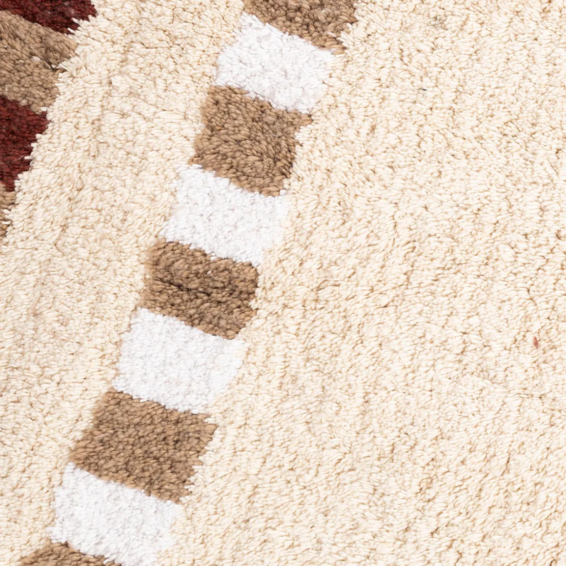 Alfombra de baño FLORENCE de algodón beige 50x80cm