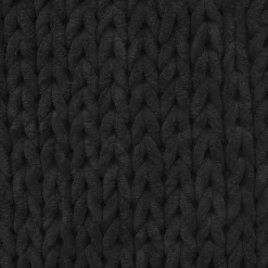 Alfombra De Baño Gruesa Negra 50x120Cm