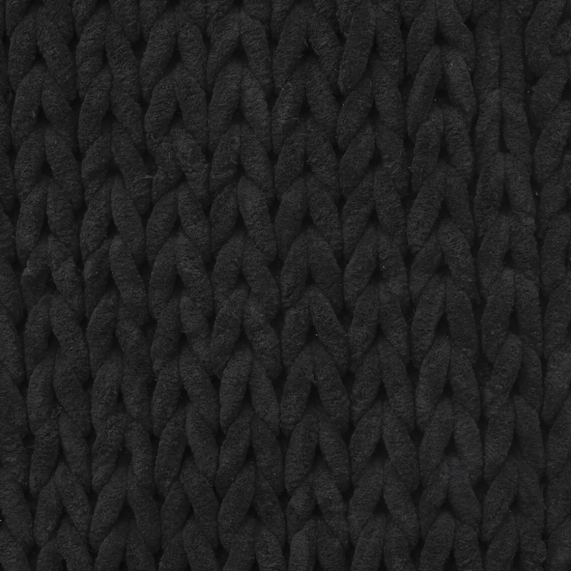 Alfombra De Baño Gruesa Negra 50x120Cm