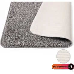 Alfombra De Baño Tufting Gris 66x130Cm