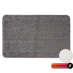 Alfombra De Baño Tufting Gris 50x80Cm