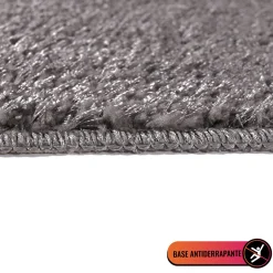 Alfombra De Baño Tufting Gris 50x80Cm