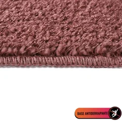Alfombra De Baño Tufting Rosa 80x150Cm