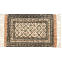 Alfombra de cocina CAIRO de yute y algodón 60x200