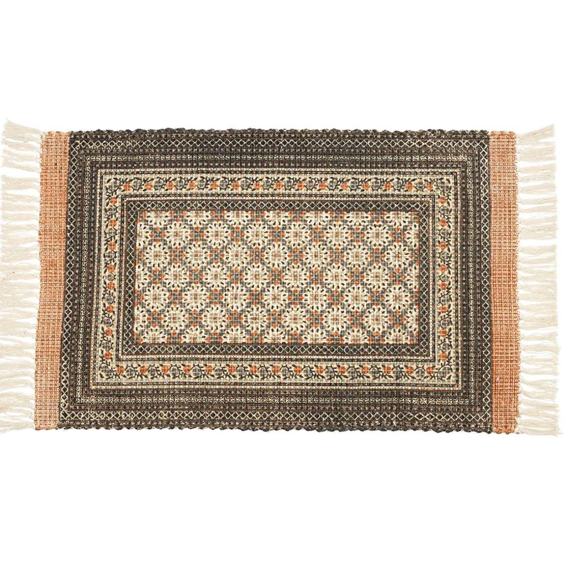 Alfombra de cocina CAIRO de yute y algodón 60x200