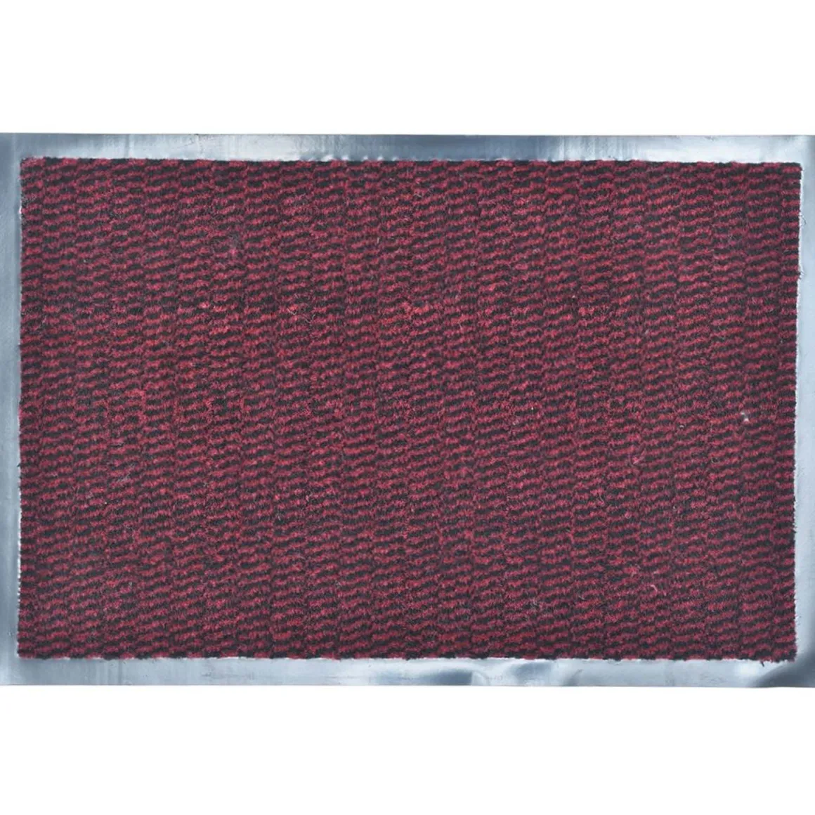 Alfombra De Entrada Lisa 60x50cm Burdeos