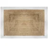 Alfombra de yute natural/blanca 120x170cm