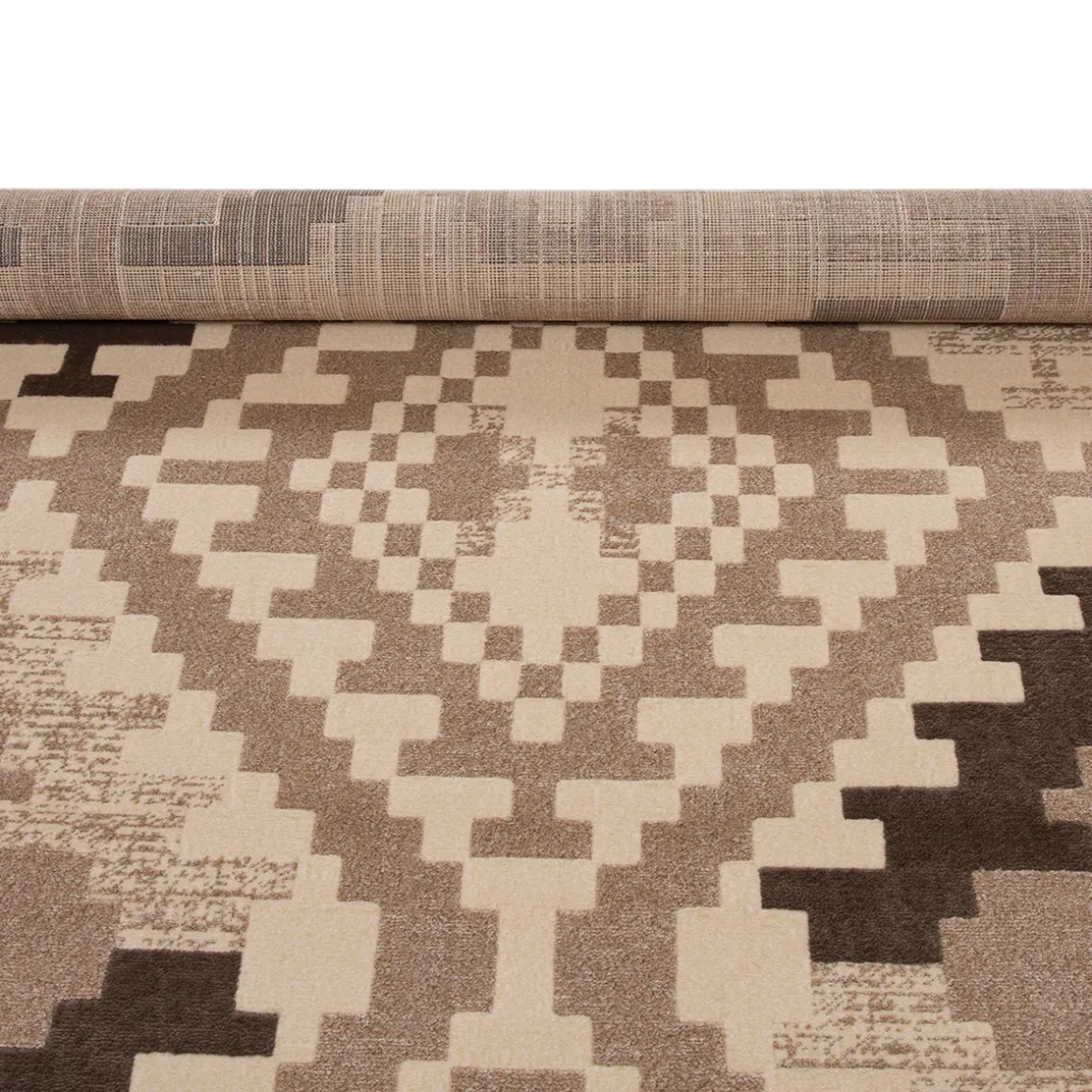 Alfombra Dinia Tetris Beige 80x150cm