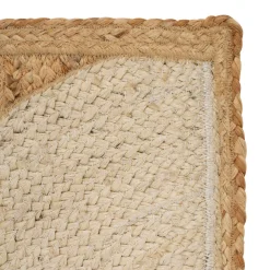 Alfombra estampada MALAKITE de yute 120x170cm