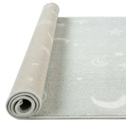 Alfombra Gio Estrellas Gris 80x150Cm