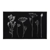 Alfombra Herbier Negra 50x80cm