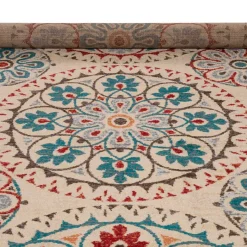 Alfombra Lene Rojo/Azul 160x235Cm