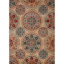 Alfombra Lene Rojo/Azul 200x285Cm