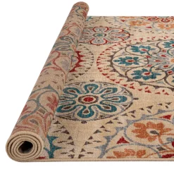 Alfombra Lene Rojo/Azul 200x285Cm