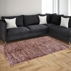 Alfombra Lux Rosa 120x160Cm