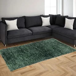 Alfombra Lux Verde Oscuro 120x160Cm