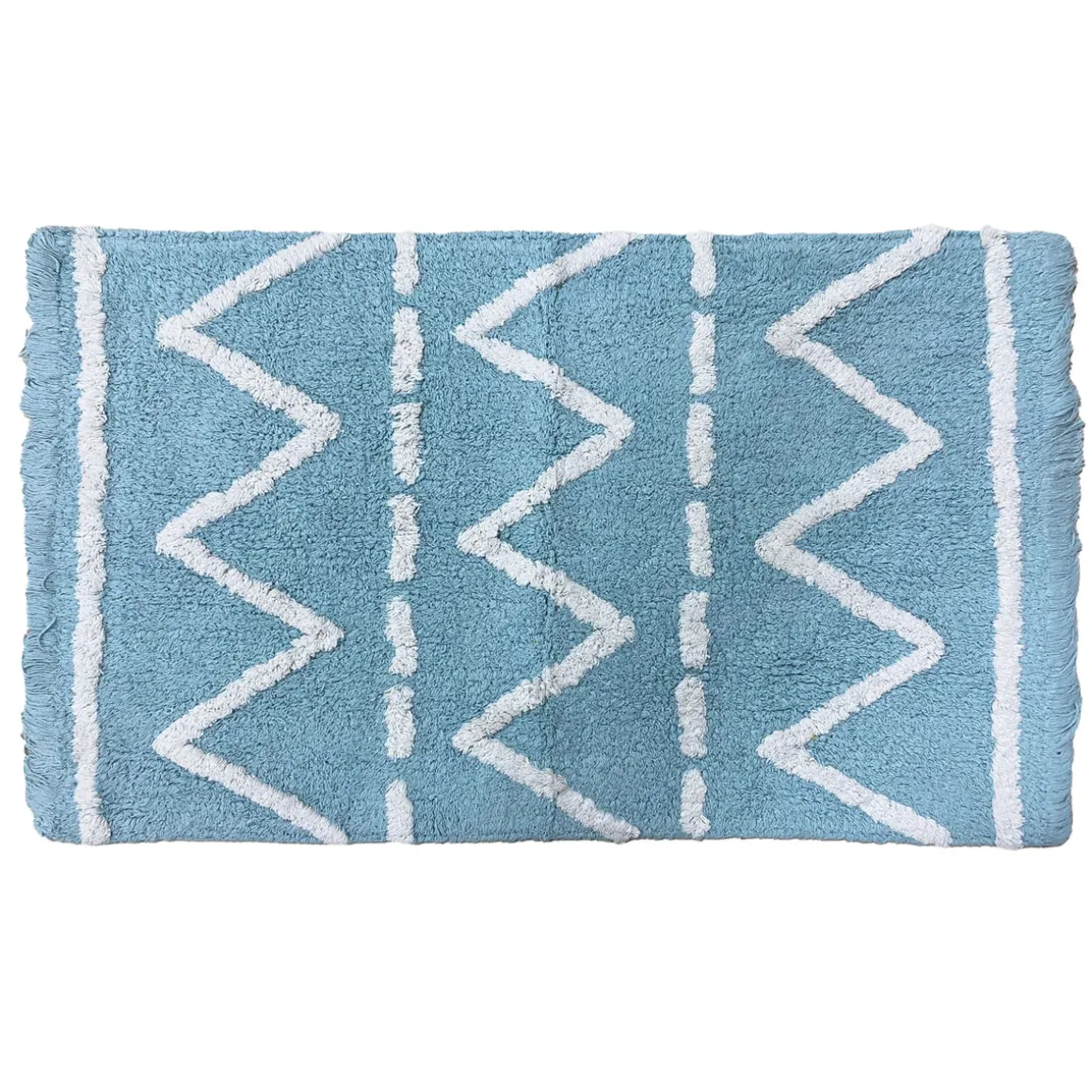 Alfombra Paty Verde Agua/Blanca 120x160Cm