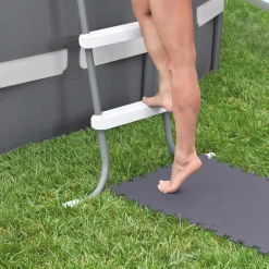 Alfombra Puzzle Espuma Gris 8Pzas