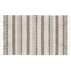 Alfombra Relieve Rayas 90x150Cm