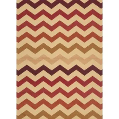 Alfombra Sunlight Roja/Beige 60x200Cm