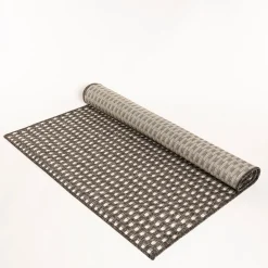 Alfombra trenzada gris 120x170cm