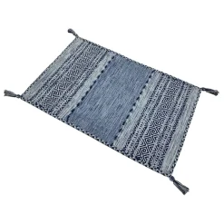 Alfombra Tribal Azul Claro 70x120Cm