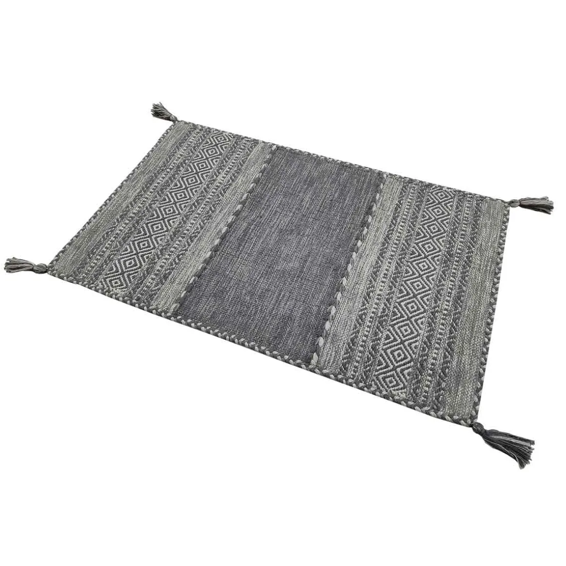 Alfombra Tribal Gris 80x150Cm