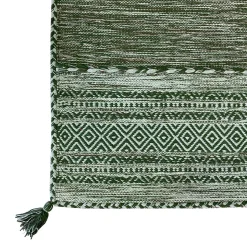 Alfombra Tribal Verde Claro 60x250Cm