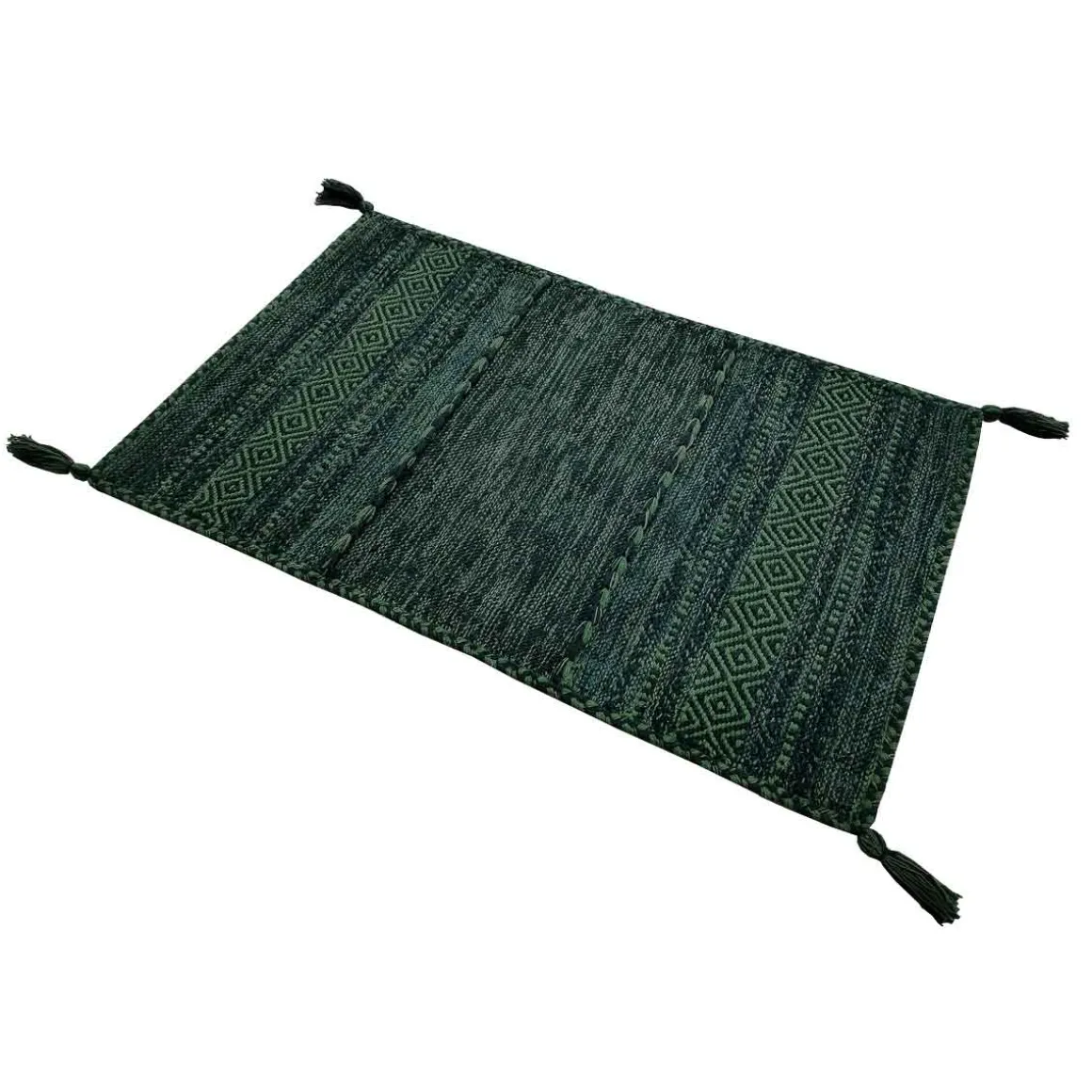Alfombra Tribal Verde 140x190Cm