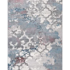 Alfombra Viqi Azulejos Rosa 80x150cm