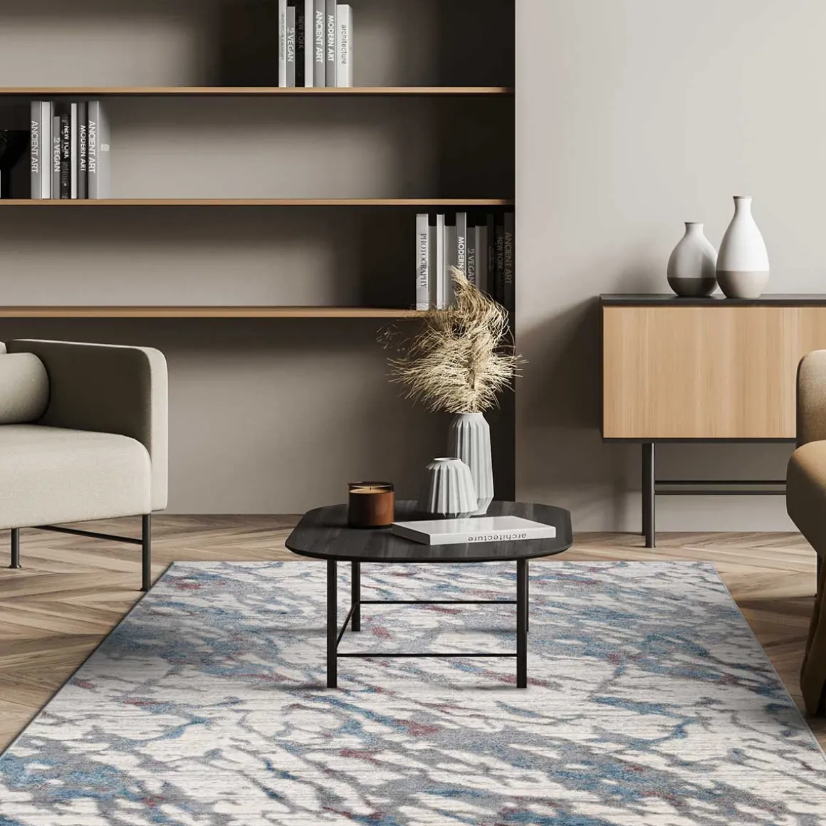 Alfombra Viqi Waves Rosa 120x160cm