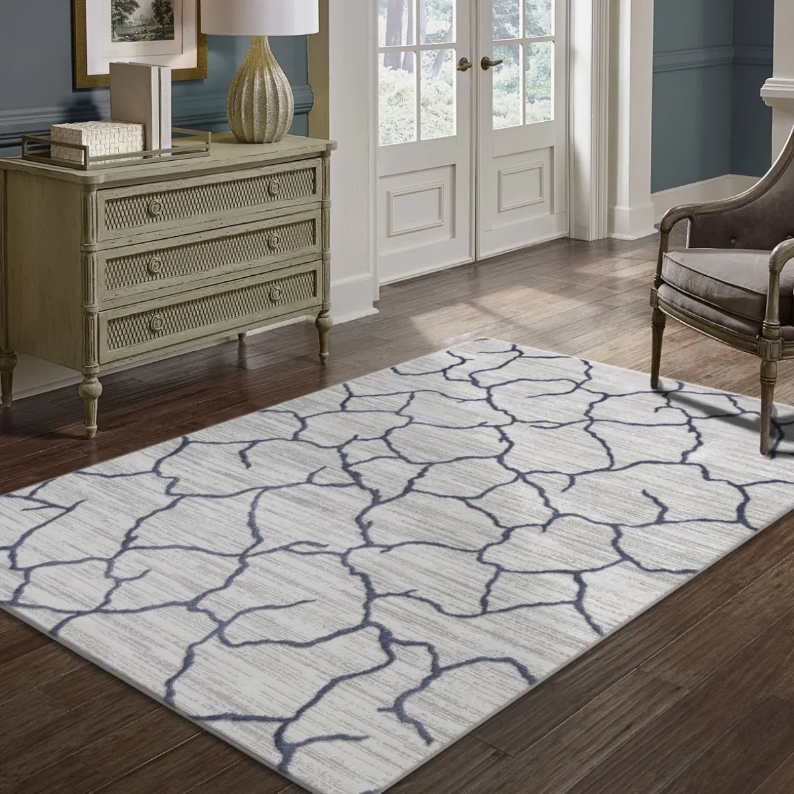 Alfombra Weston Gris Antracita 133x190cm