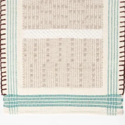 Alfombra WONJA taupe y azul 60x150cm