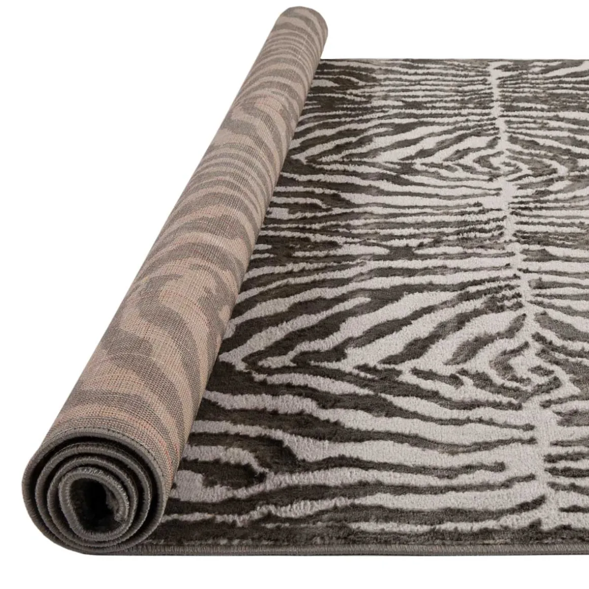 Alfombra Zaha Antracita Cebra 120x160Cm