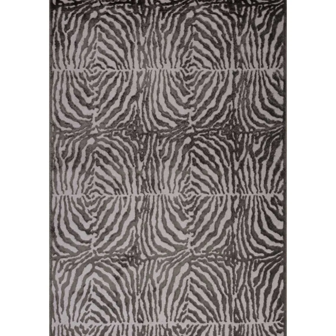Alfombra Zaha Antracita Cebra 160x235Cm