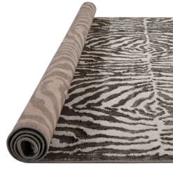 Alfombra Zaha Antracita Cebra 80x150Cm