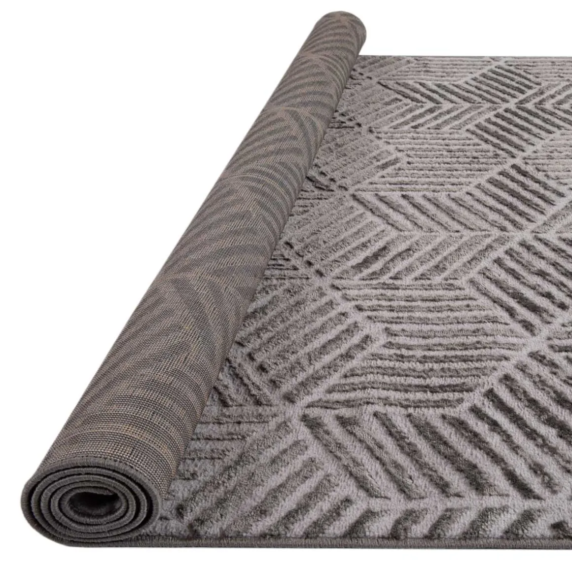 Alfombra Zaha Antracita 80x150Cm