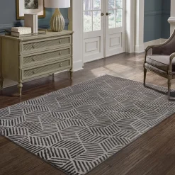 Alfombra Zaha Antracita 133x190Cm