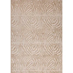 Alfombra Zaha Beige Cebra 120x160Cm